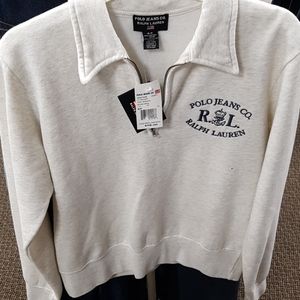 Zip neck sweatshirt